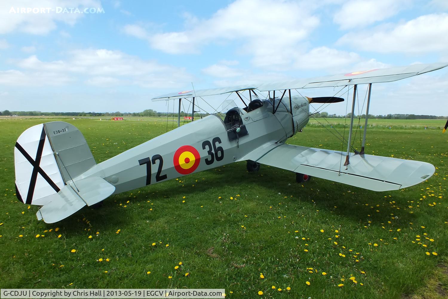 G-CDJU, 1954 CASA 1-131E Jungmann C/N 1078, at the Vintage Aircraft flyin