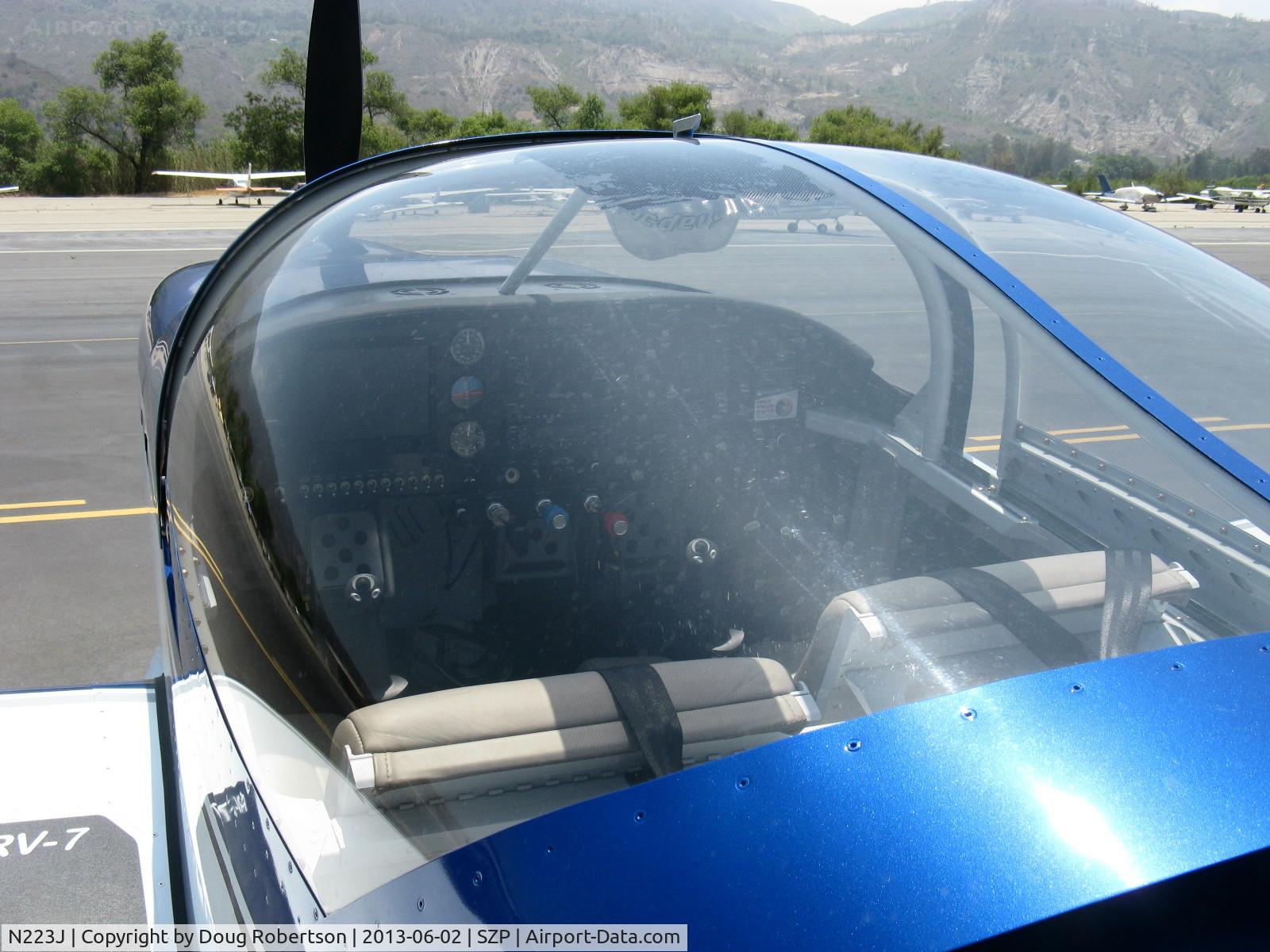 N223J, 2012 Vans RV-7 C/N 73246, 2012 Lewis VAN's RV-7, Aero Sport Power IO-375 205 Hp, CS prop, panel