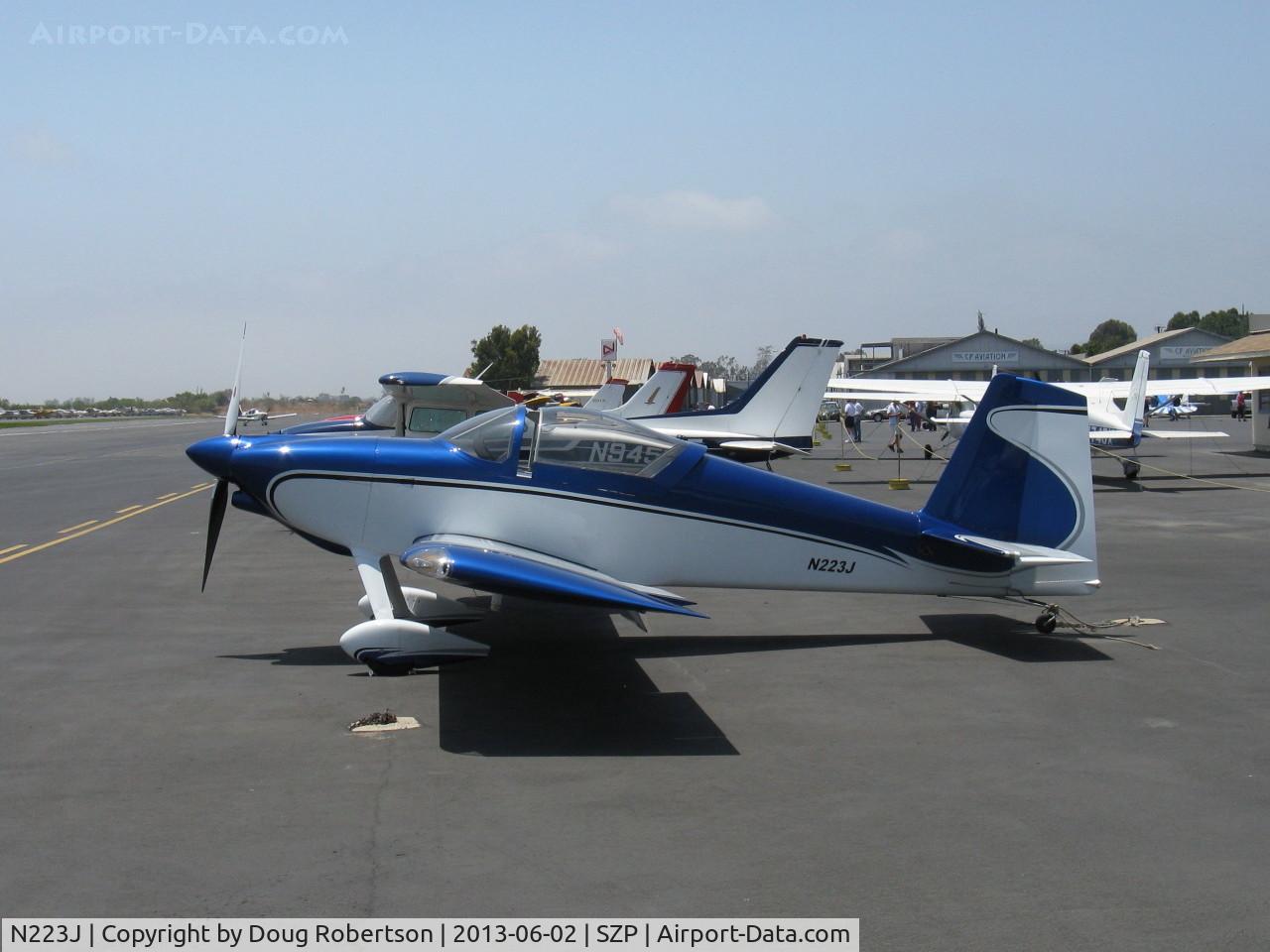 N223J, 2012 Vans RV-7 C/N 73246, 2012 Lewis VAN's RV-7, Aero Sport Power IO-375 205 Hp, CS prop