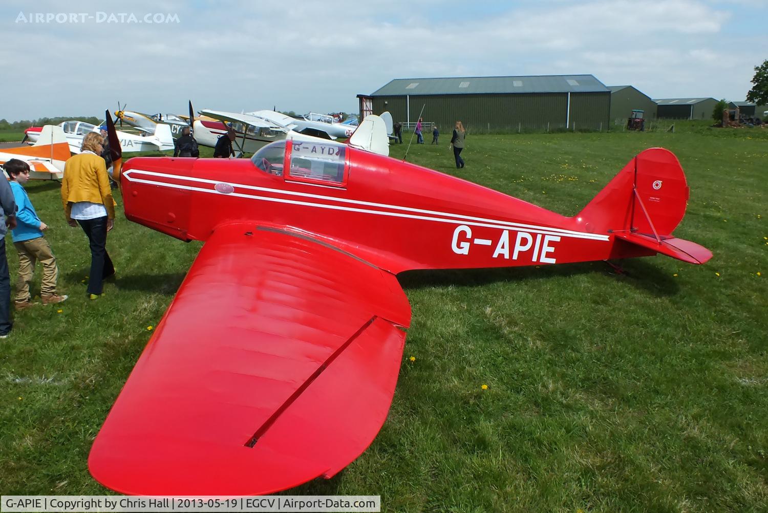 G-APIE, 1958 Tipsy Belfair C/N 535, at the Vintage Aircraft flyin
