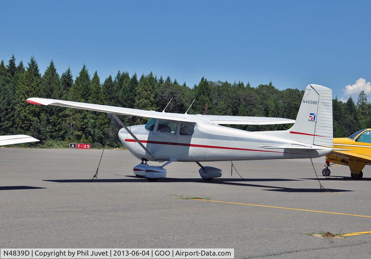N4839D, 1958 Cessna 182A Skylane C/N 34939, Parked at the Nevada County Air Park, Grass Valley, CA.