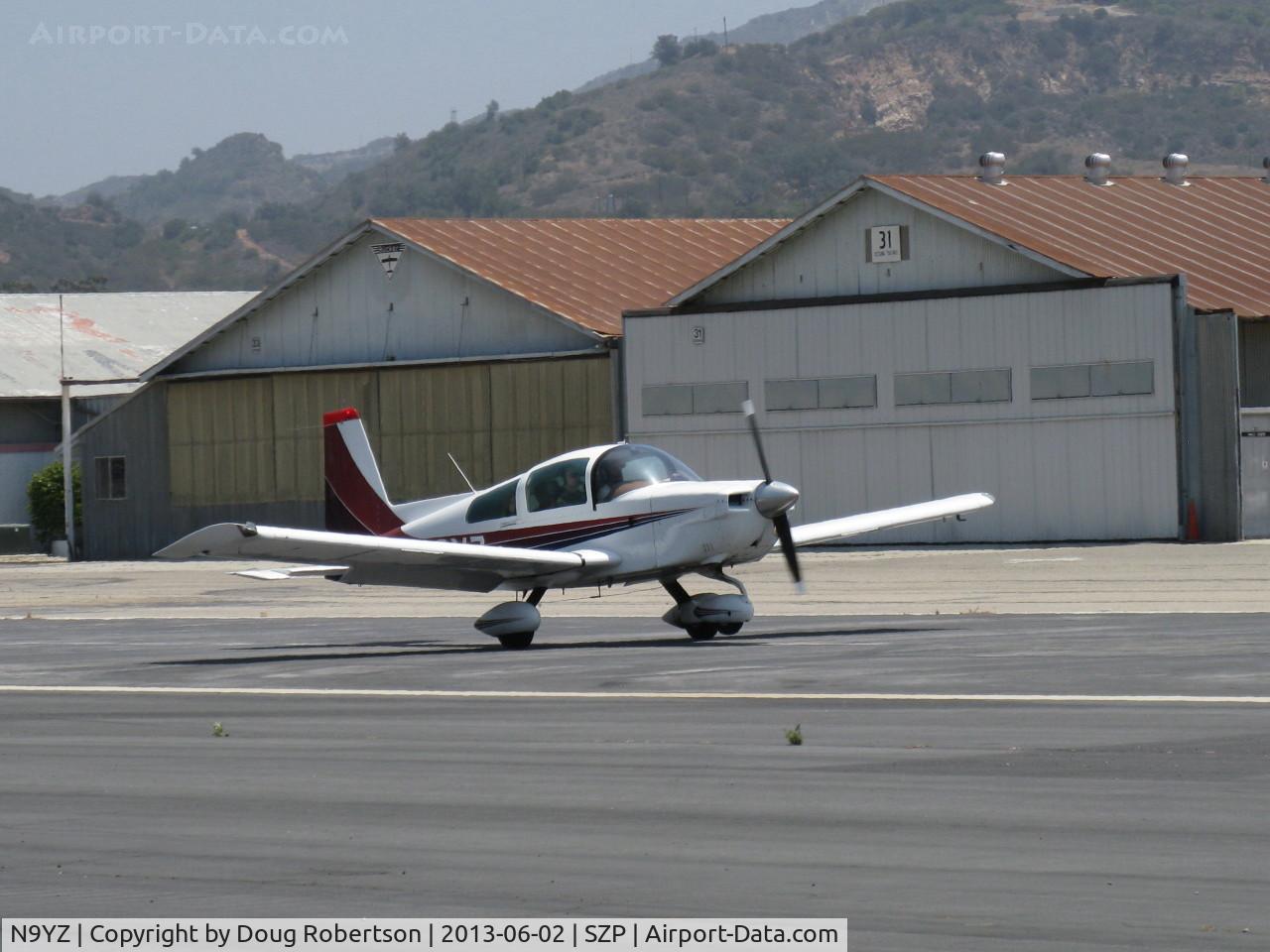 N9YZ, 1975 Grumman American AA-5A Cheetah C/N AA5-0822, 1975 Grumman American AA-5A CHEETAH, Lycoming O-320 150 Hp, Young Eagles Flight, landing roll Rwy 22