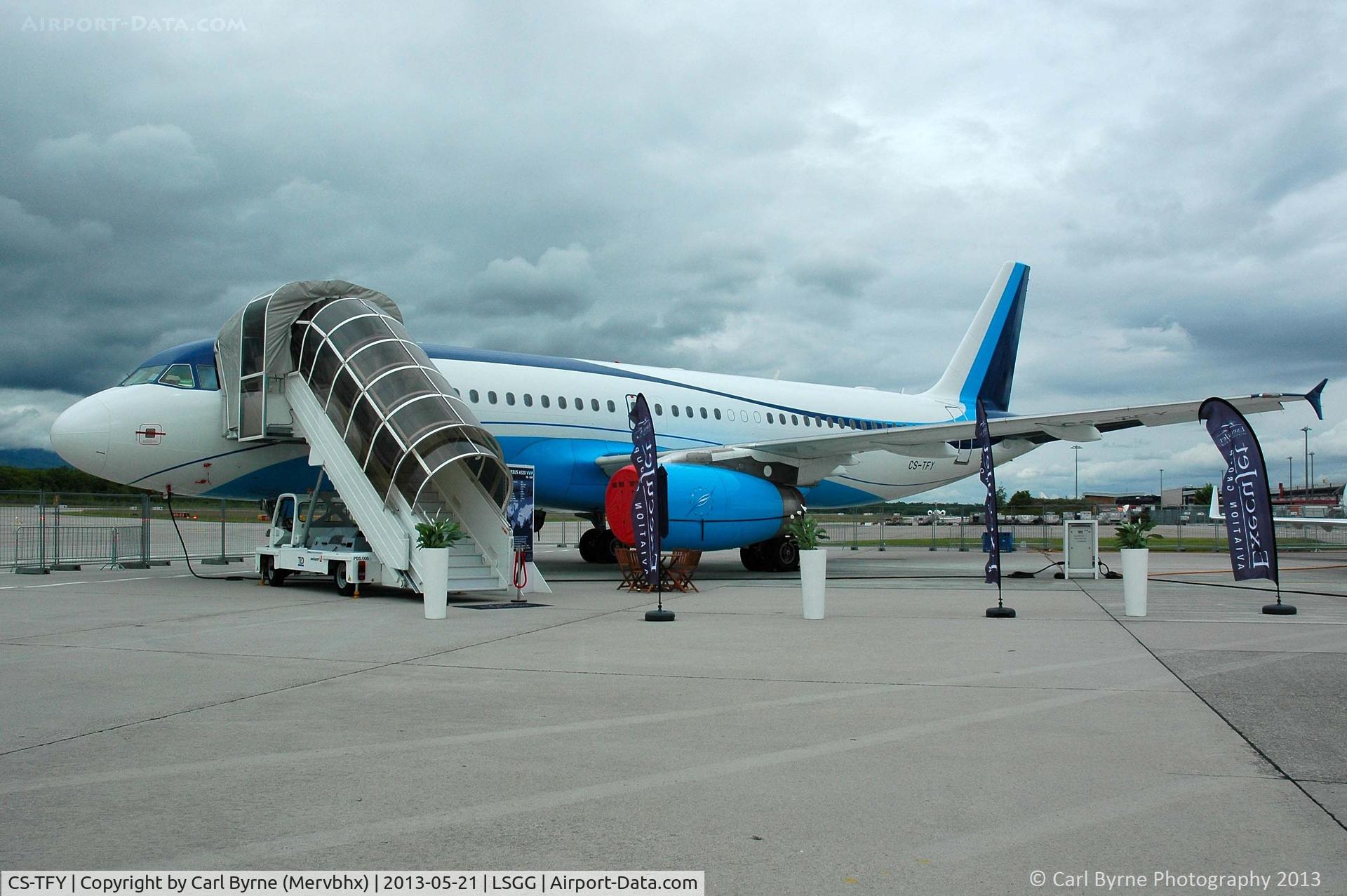 CS-TFY, 2002 Airbus A320-232 C/N 1868, Part of the EBACE 2013 Static Display