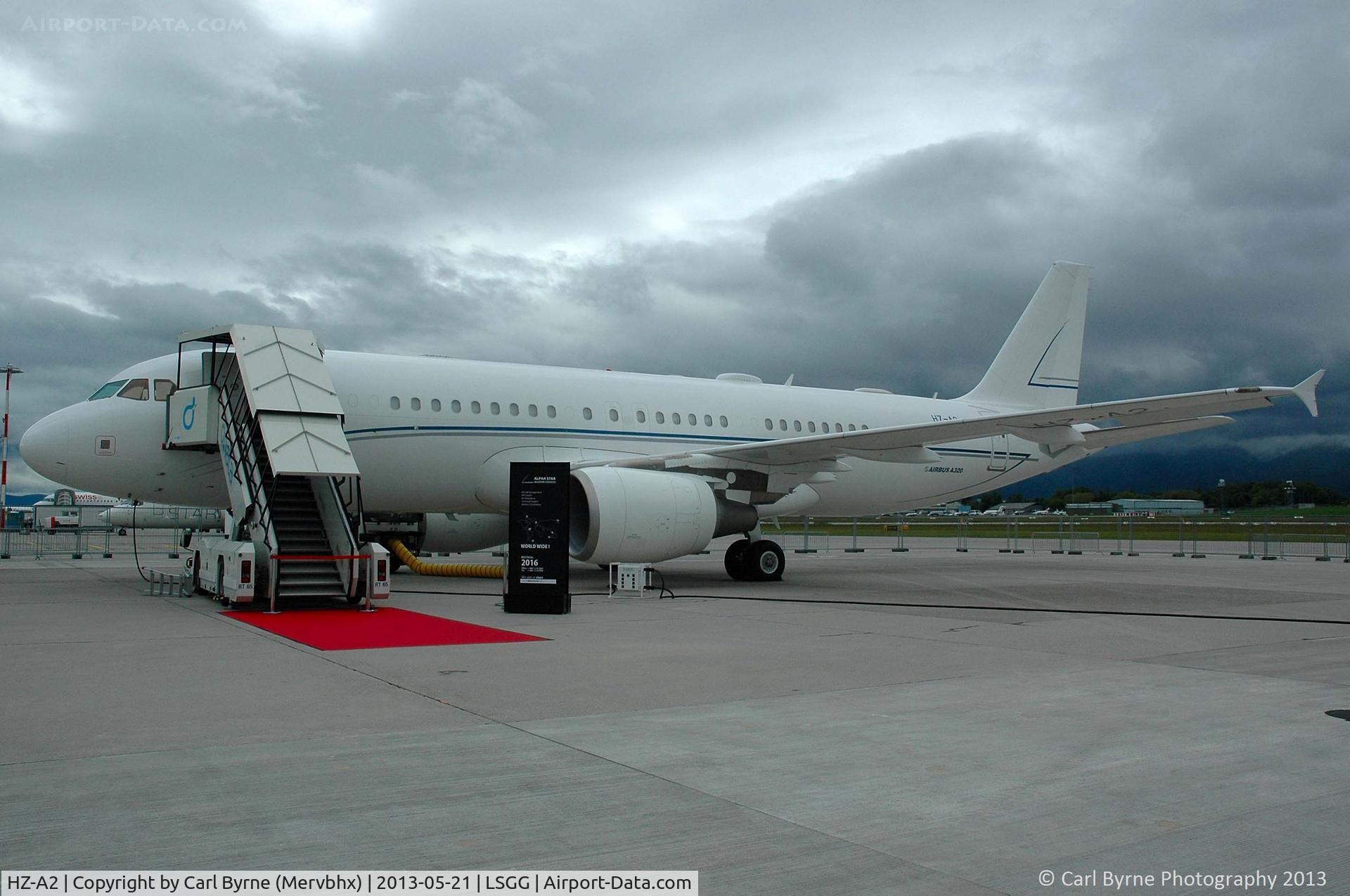 HZ-A2, 2007 Airbus A320-214 C/N 3164, Part of the EBACE 2013 Static Display