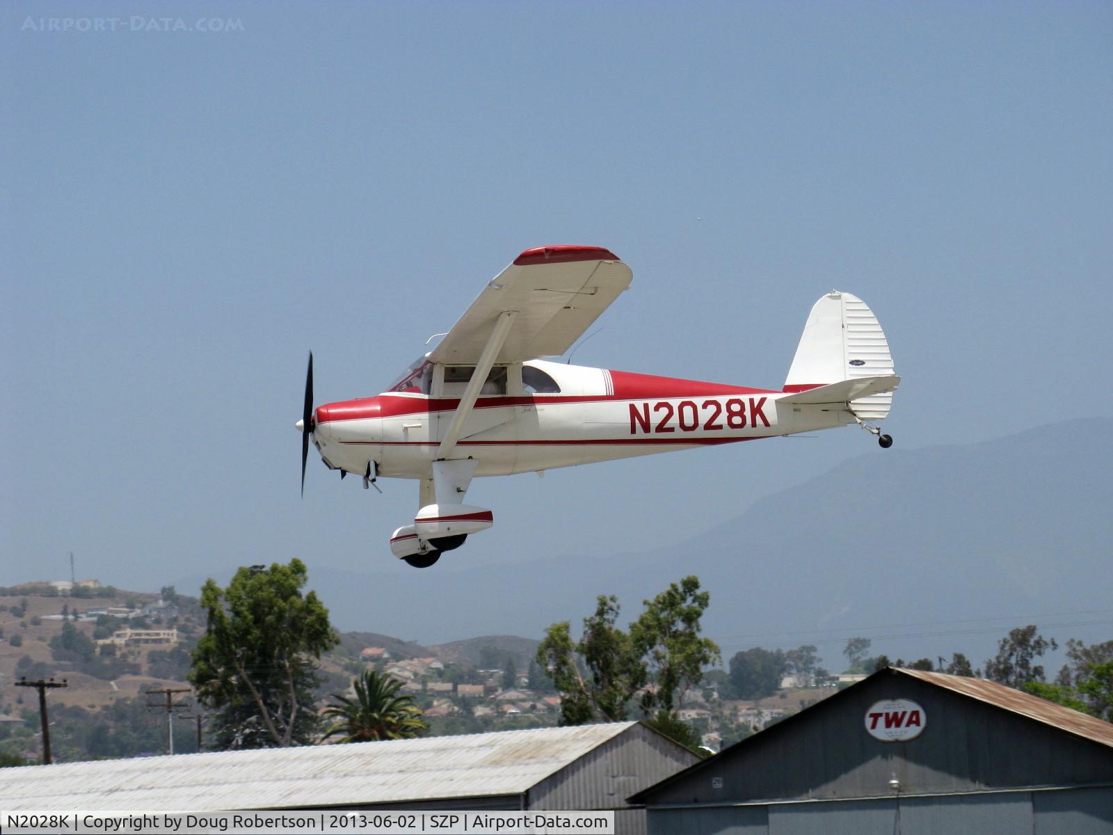 N2028K, 1947 Luscombe 8E Silvaire C/N 4755, 1947 Luscombe 8E SILVAIRE, Continental C85 85 Hp, on final Rwy 22