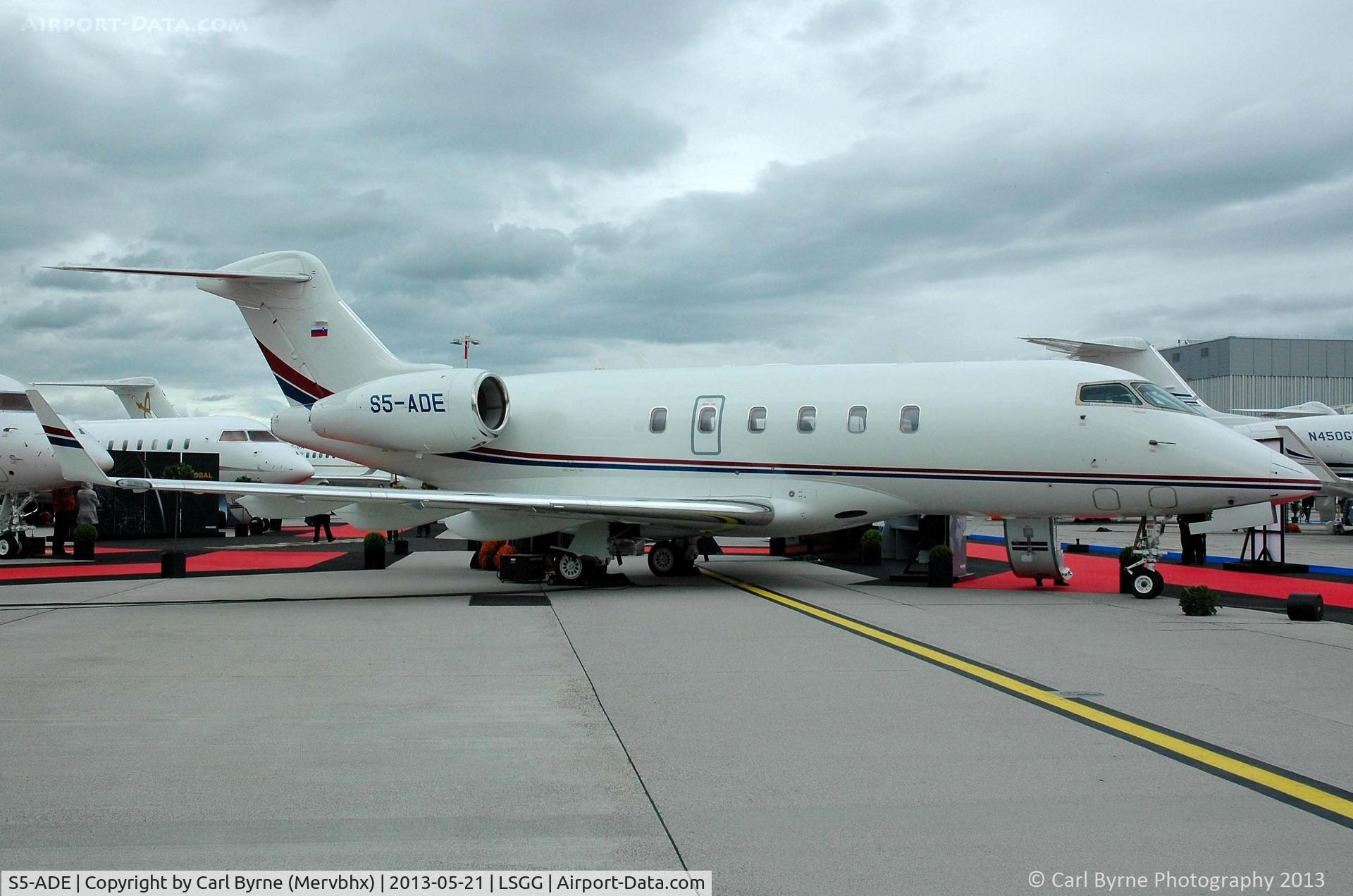S5-ADE, 2008 Bombardier Challenger 300 (BD-100-1A10) C/N 20236, Part of the EBACE 2013 Static Display