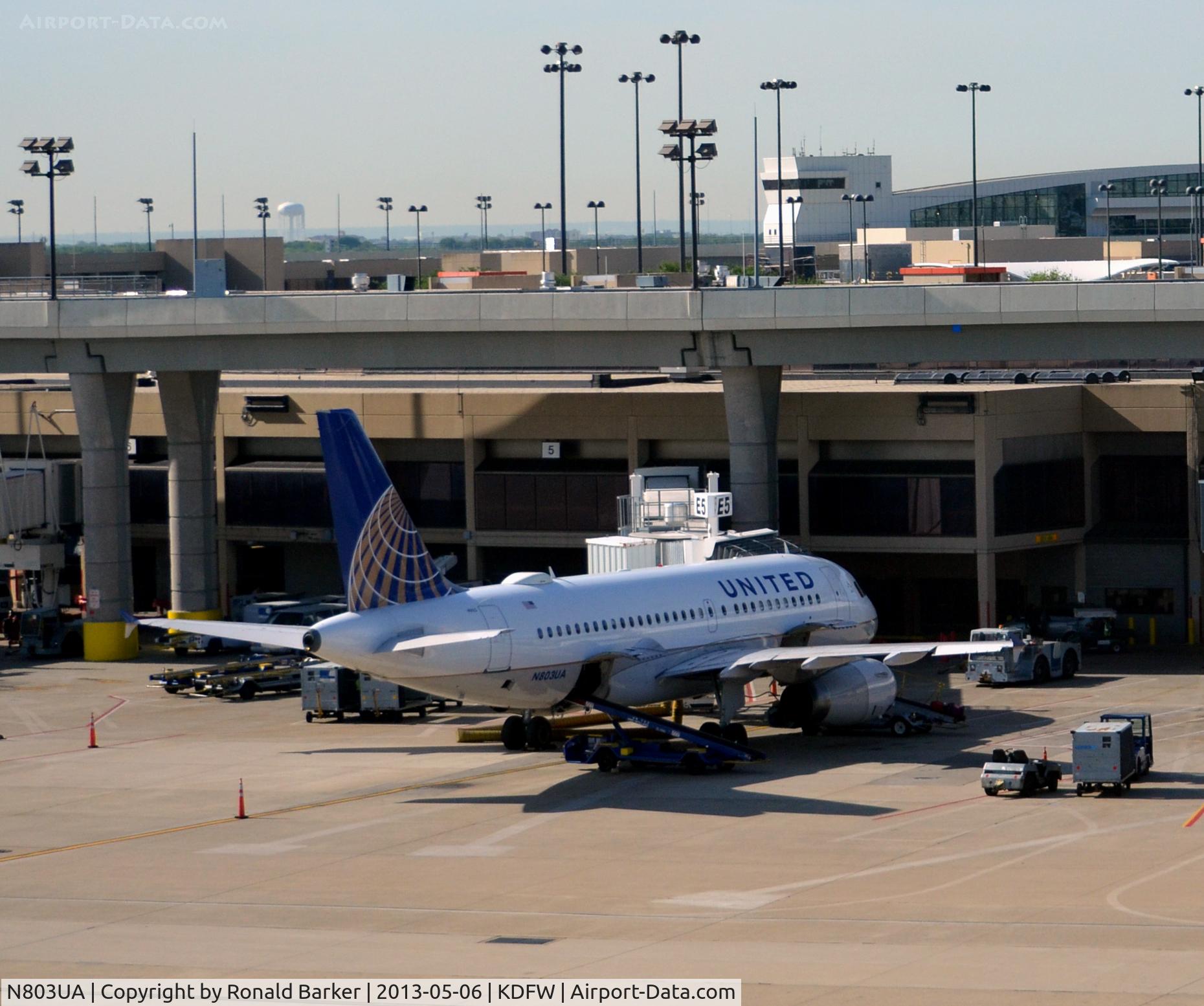N803UA, 1997 Airbus A319-131 C/N 748, Gate E5  DFW, TX