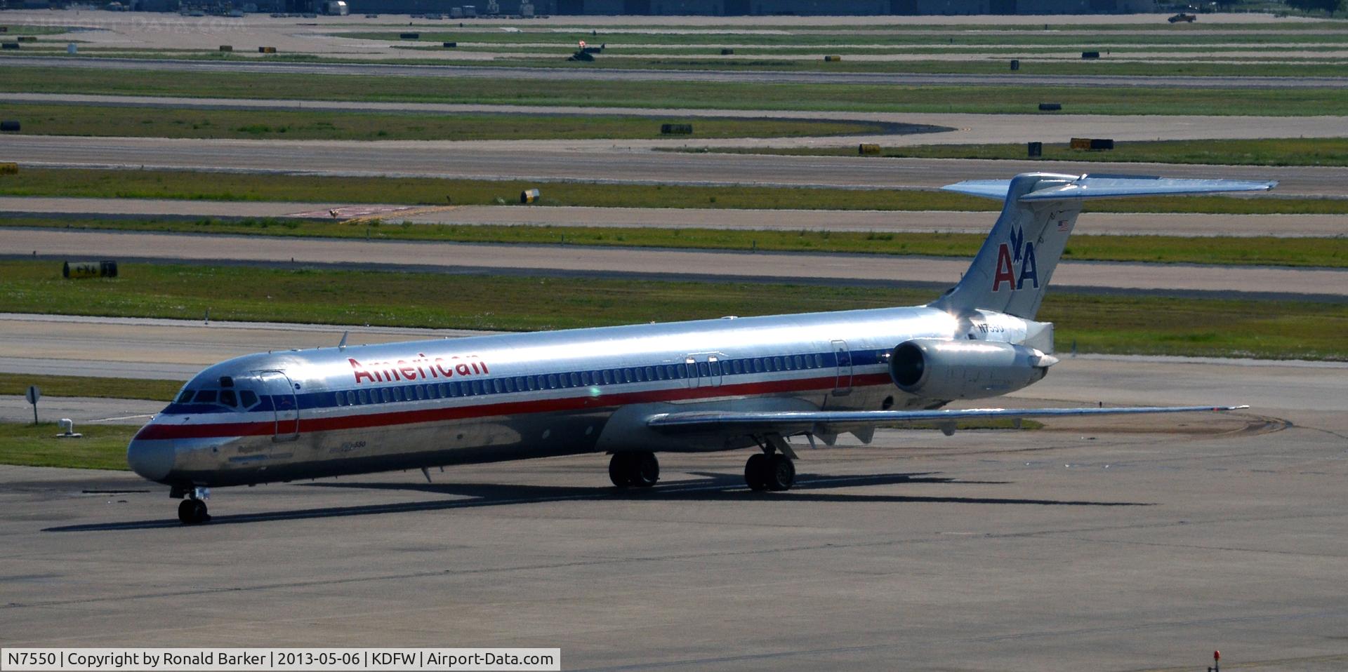N7550, 1991 McDonnell Douglas MD-82 (DC-9-82) C/N 53032, Taxi DFW