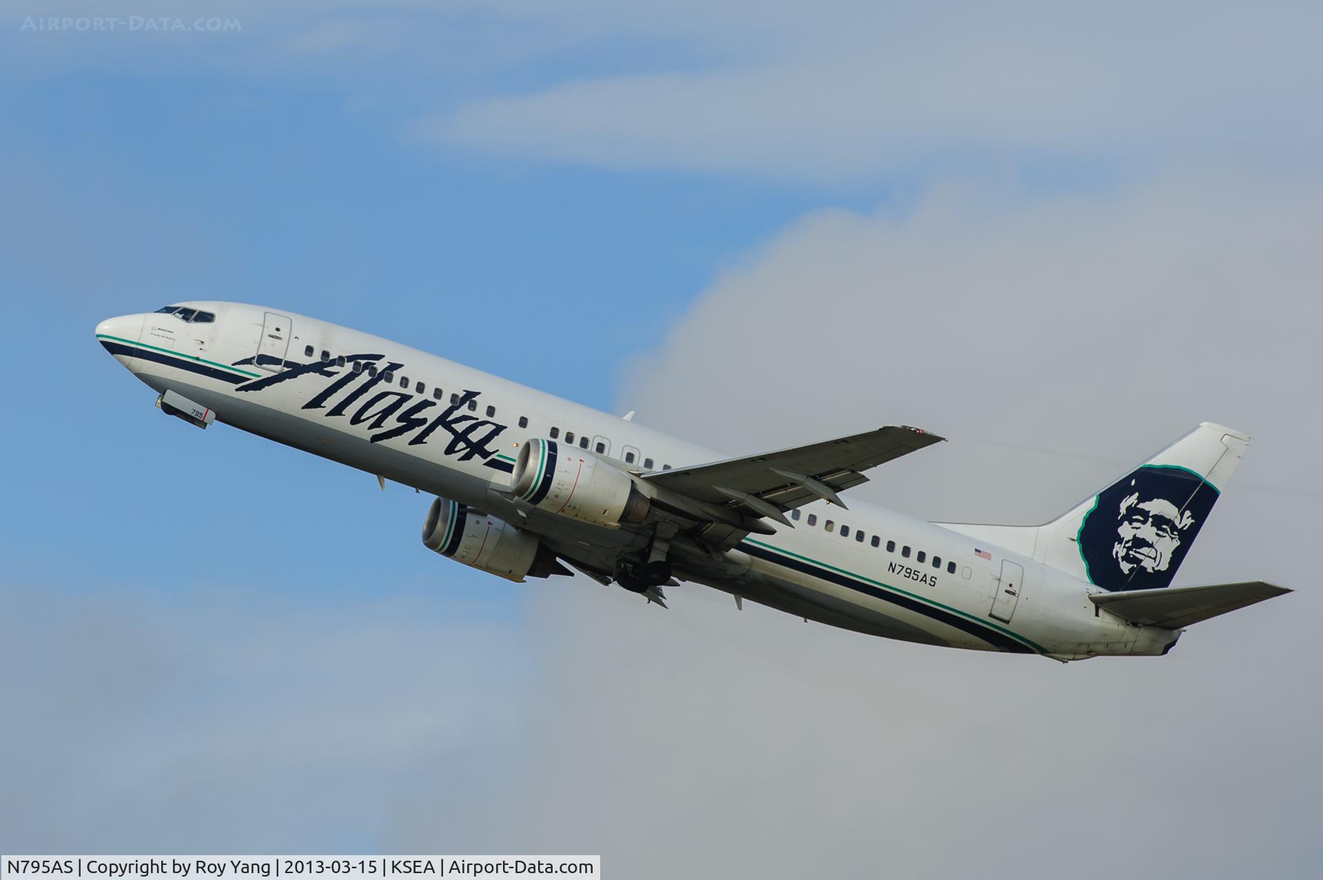 N795AS, 1998 Boeing 737-490 C/N 28890, Alaska Airlines B737