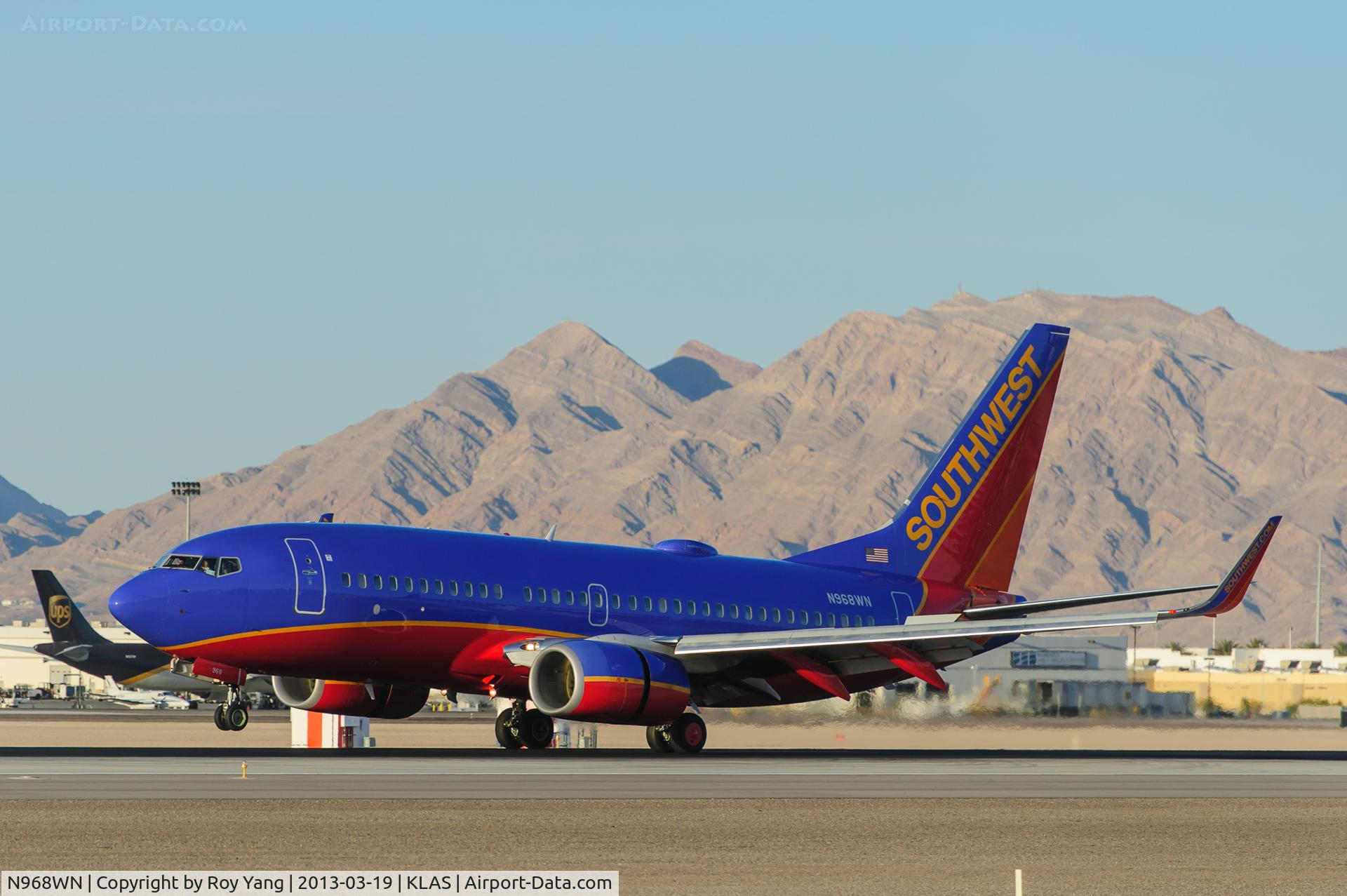 N968WN, 2011 Boeing 737-7H4 C/N 36679, Southwest B737