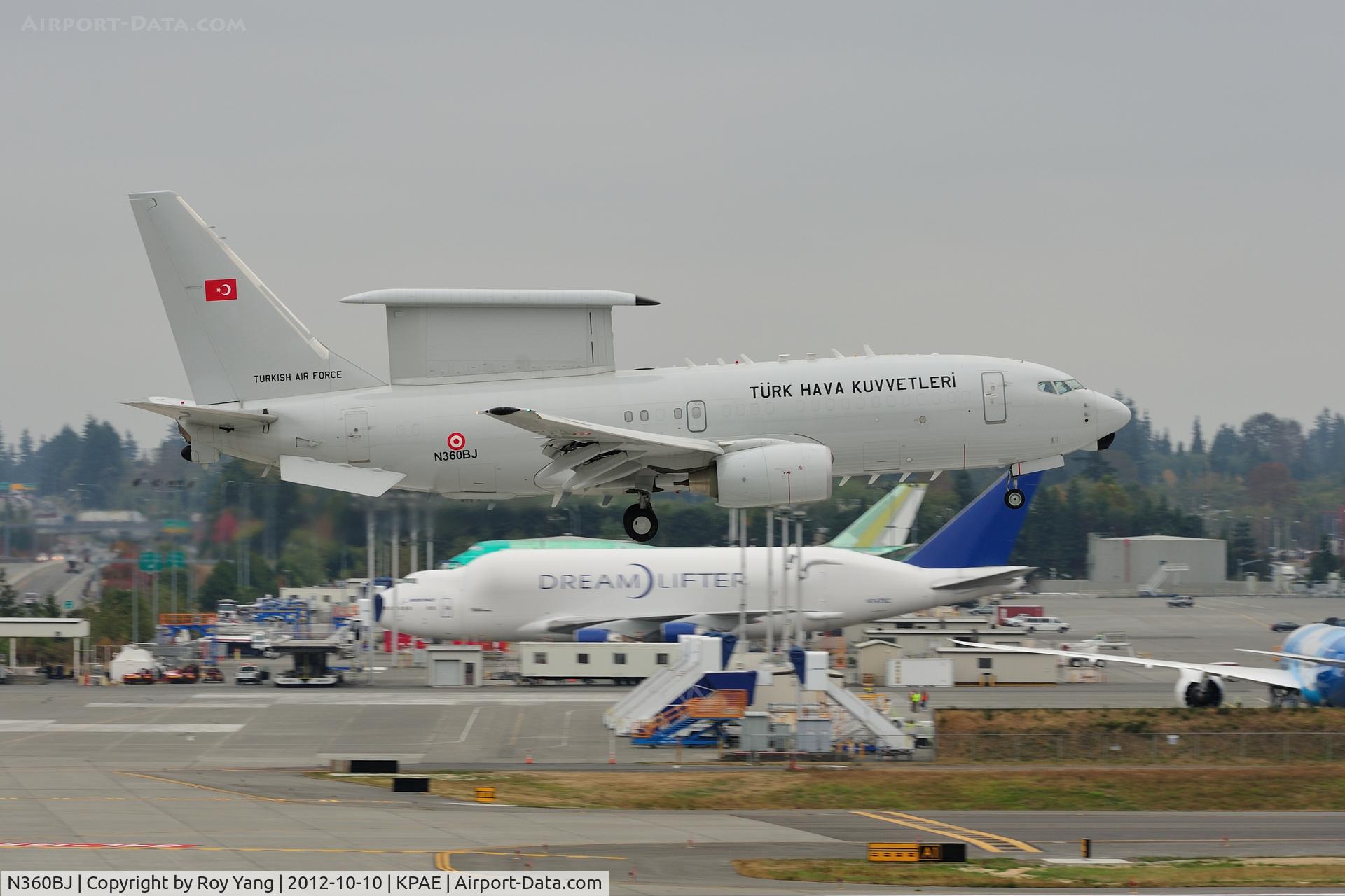 N360BJ, 2005 Boeing 737-7ES Peace Eagle C/N 33963, Türk Hava Kuvvetleri Boeing 737-7ES Wedgetail AEW&C