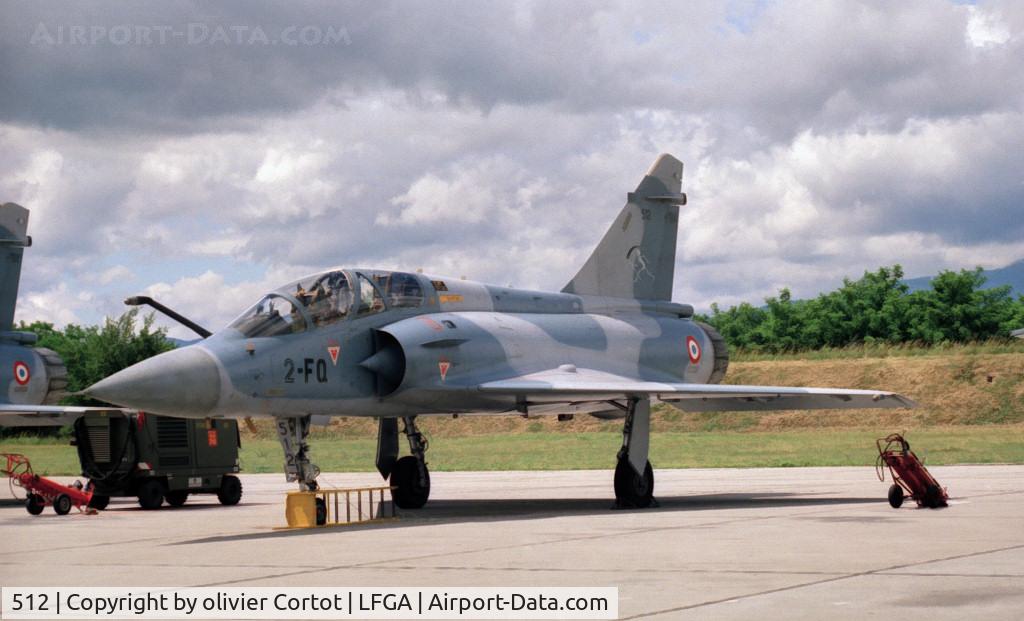 512, Dassault Mirage 2000B C/N 145, 2-FQ code, Colmar late 90's