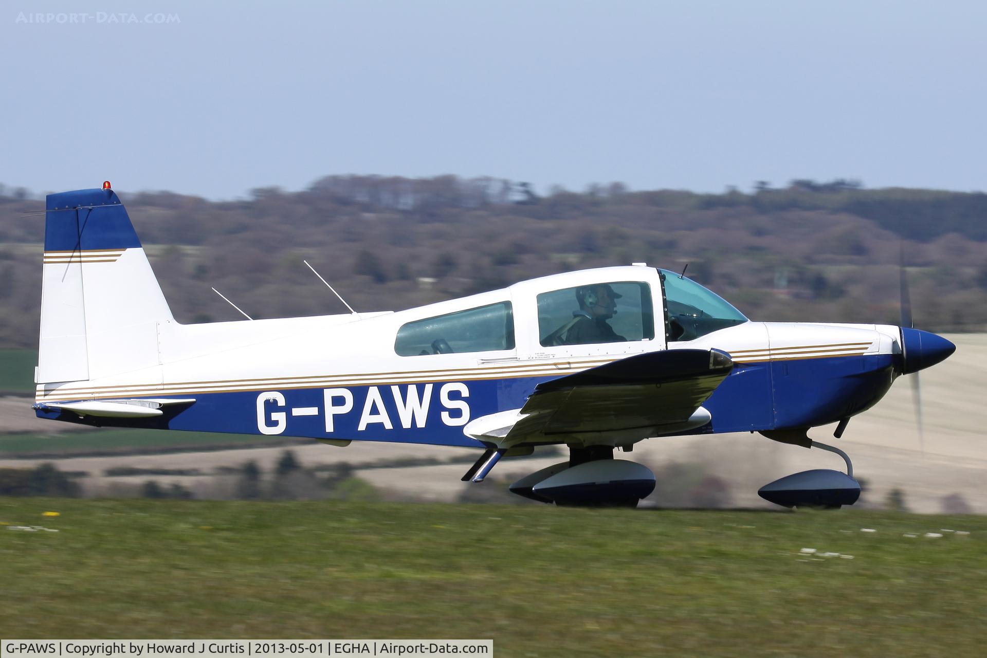 G-PAWS, 1979 Gulfstream American AA-5A Cheetah C/N AA5A-0806, Privately owned.