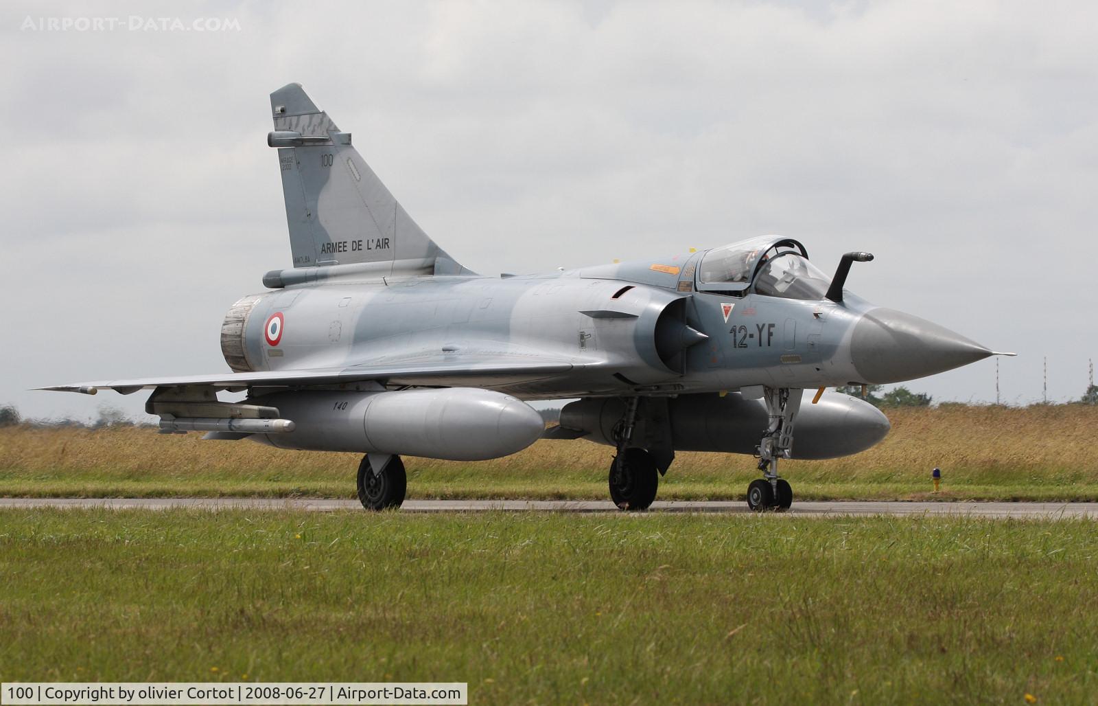 100, Dassault Mirage 2000C C/N 361, 12-YF at that time, Tiger meet 2008