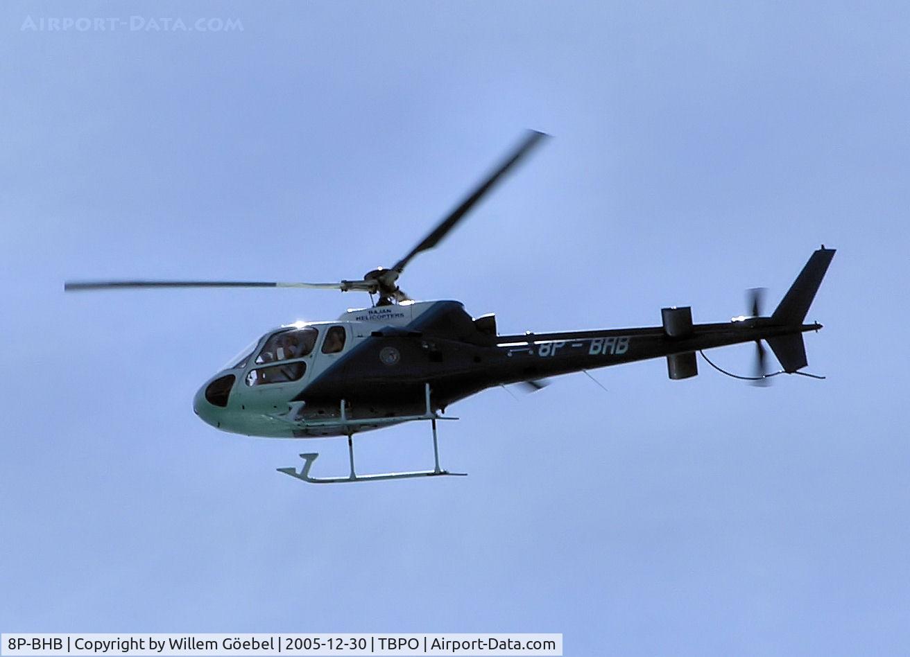 8P-BHB, Aerospatiale AS-350B Ecureuil C/N 1874, Fly over the harbour of Barbados