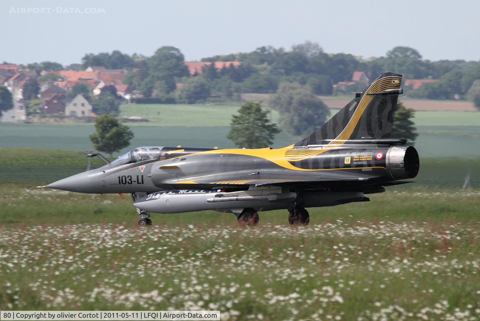 80, Dassault Mirage 2000C C/N 322, Cambrai airbase, now closed.