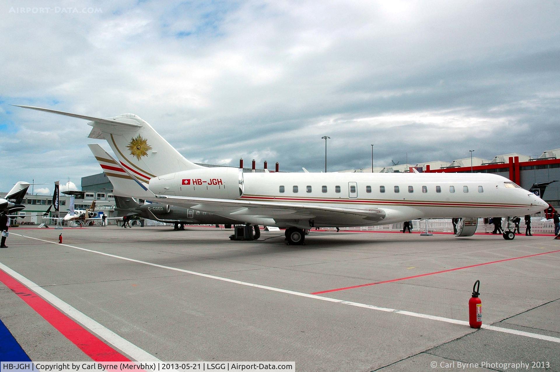 HB-JGH, 2009 Bombardier BD-700-1A10 Global Express XRS C/N 9320, Part of the EBACE 2013 Static Display