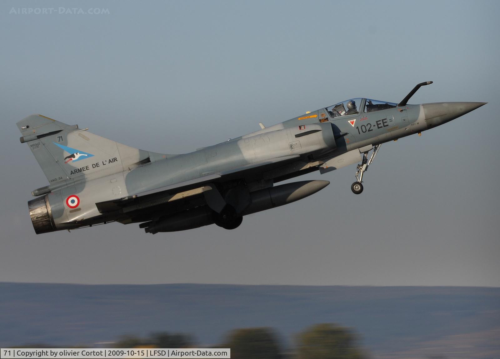 71, Dassault Mirage 2000-5F C/N 309, Taking off from Dijon AB