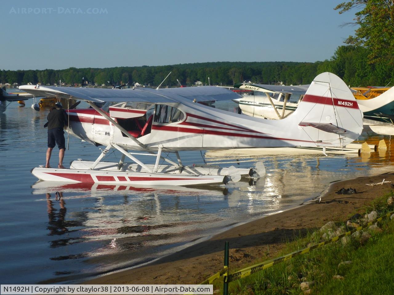 N1492H, 1949 Aeronca 15AC Sedan C/N 15AC-416, Photo taken at 2013 Otsego Lake Splash in