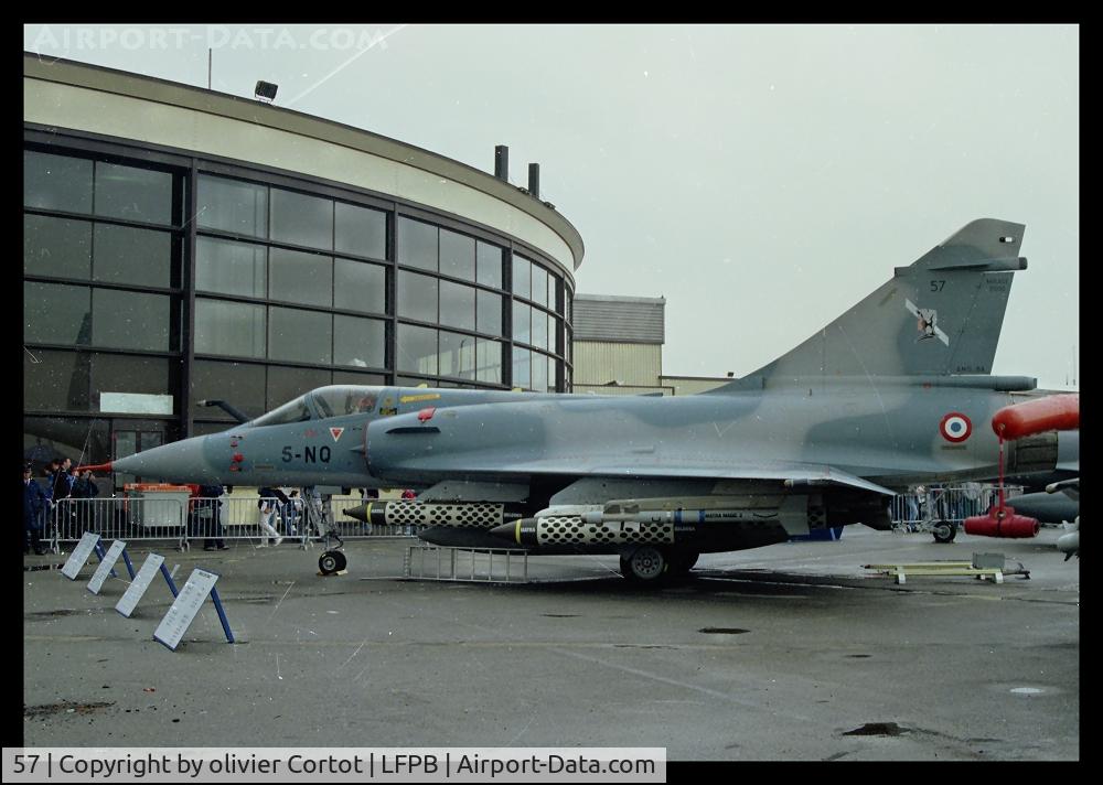 57, Dassault Mirage 2000-5F C/N 257, 57, not a -5F yet, used by Dassault for the Paris airshow in the 80's