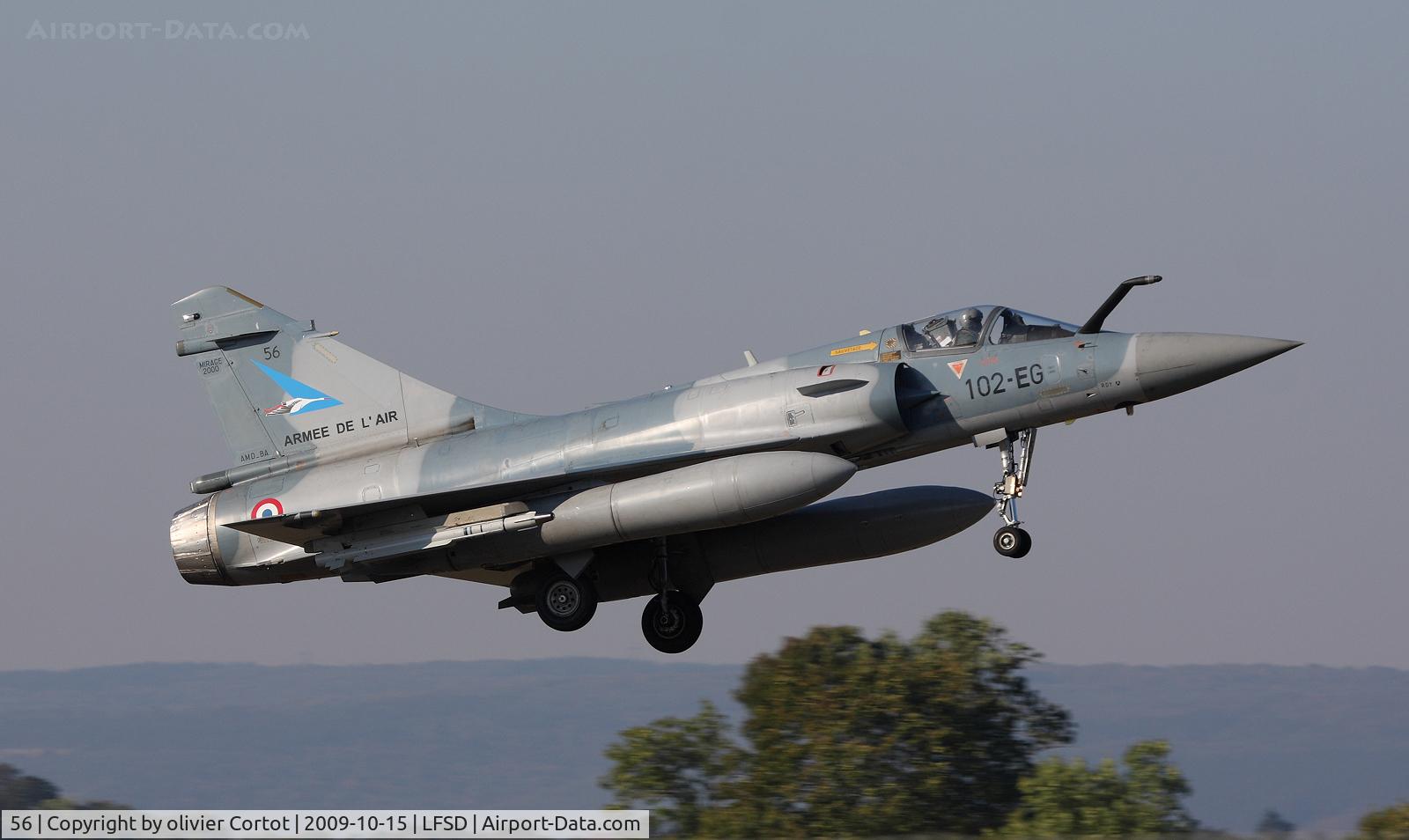 56, Dassault Mirage 2000-5F C/N 256, Landing at Dijon AB