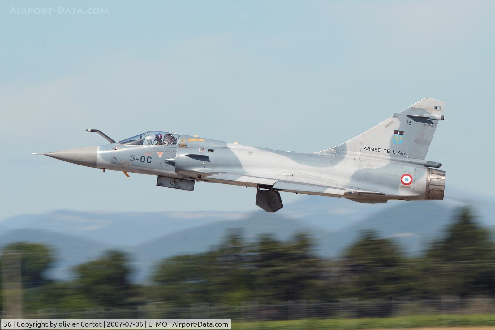 36, Dassault Mirage 2000C C/N Not found 36, full afterburner ! Orange 2007