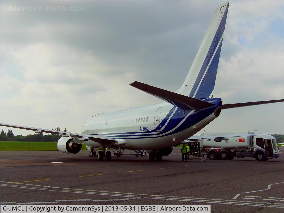 G-JMCL, 1988 Boeing 737-322F C/N 23951, A picture taken from the West Apron at Coventry prior to a departure to Dublin operating NPT226H