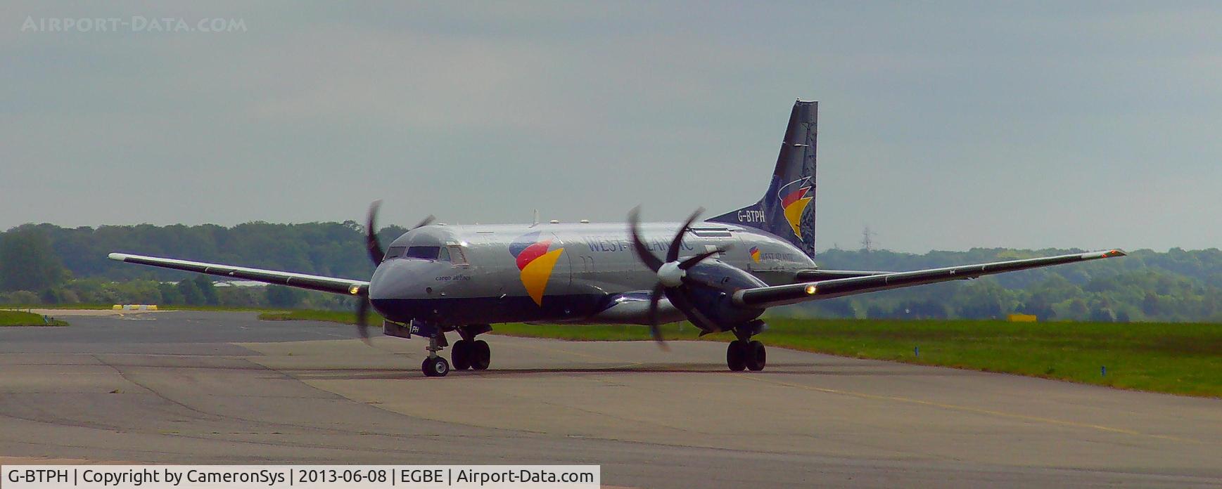 G-BTPH, 1989 British Aerospace ATP(F) C/N 2015, A picture taken after its' landing at Coventry operating NPT022B