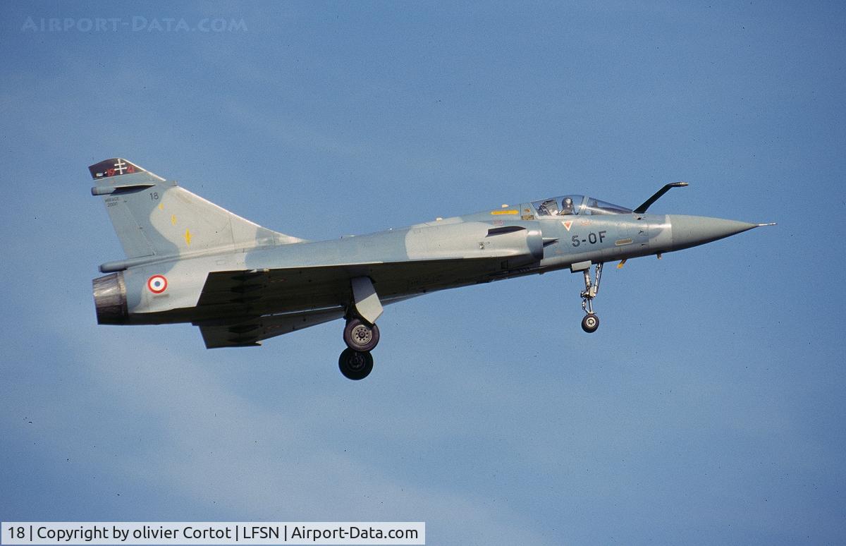 18, Dassault Mirage 2000C C/N 33, also used by the 5th fighter wing based at Orange.