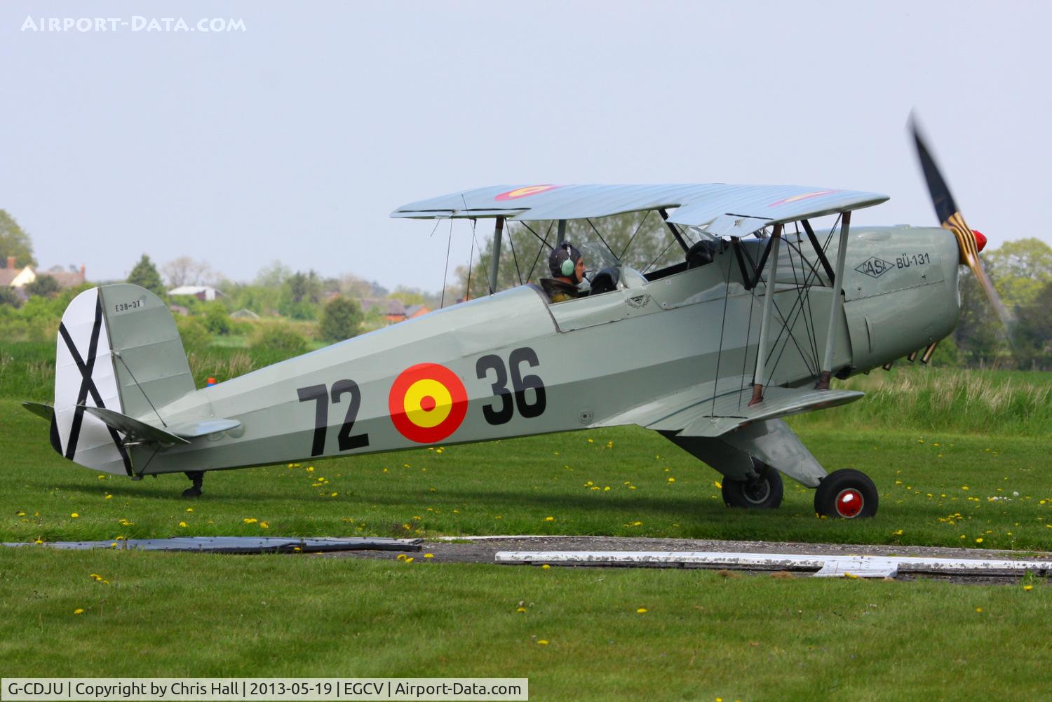 G-CDJU, 1954 CASA 1-131E Jungmann C/N 1078, at the Vintage Aircraft flyin