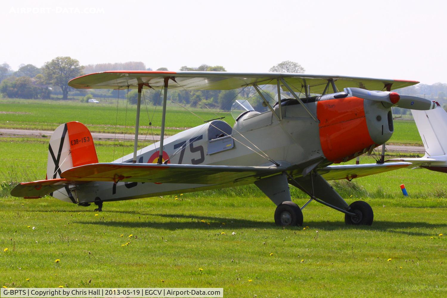 G-BPTS, 1954 CASA 1-131E Srs 2000 Jungmann C/N E3B-153, at the Vintage Aircraft flyin