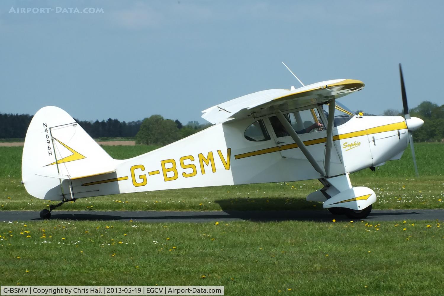 G-BSMV, 1948 Piper PA-17 Vagabond C/N 17-94, at the Vintage Aircraft flyin