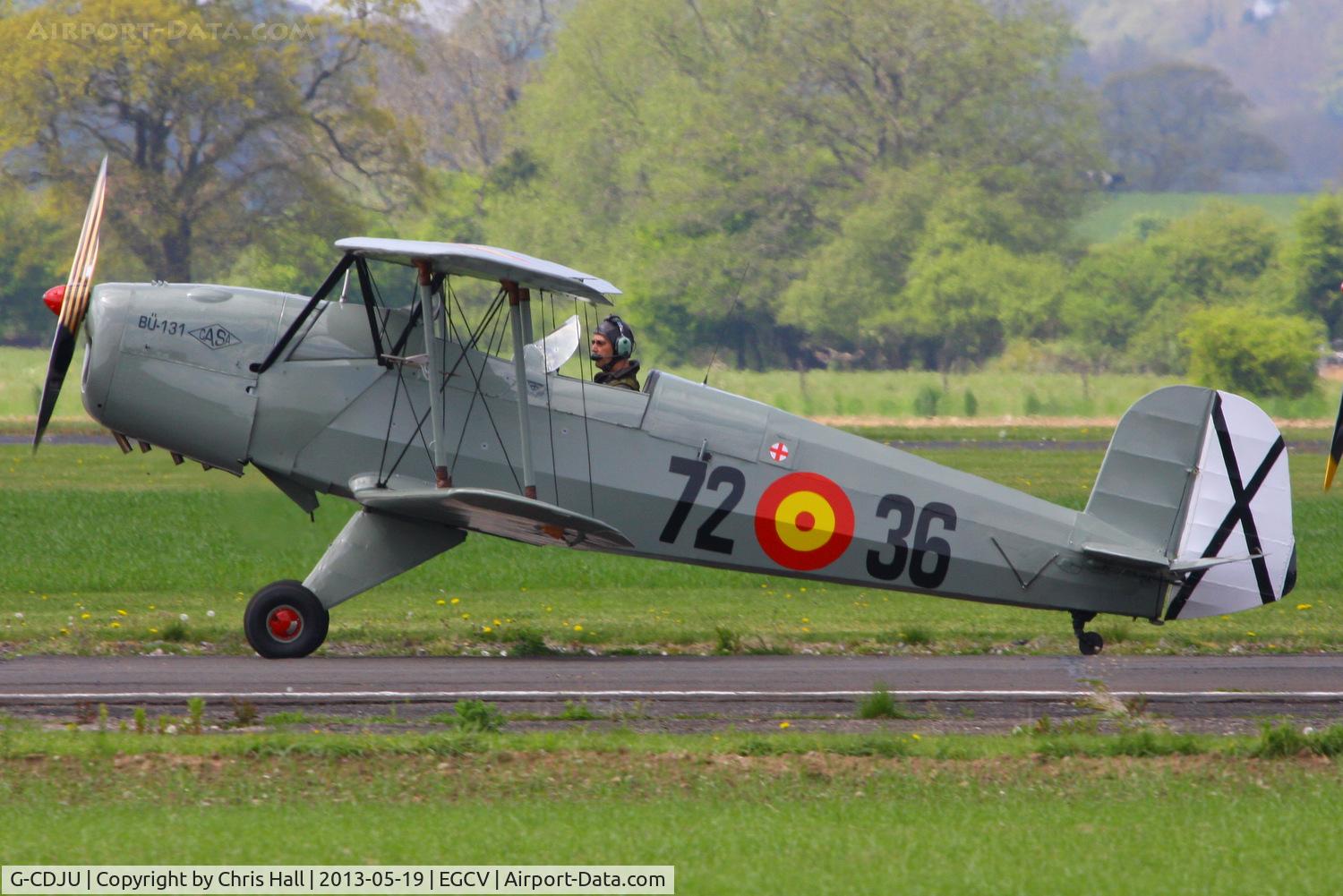 G-CDJU, 1954 CASA 1-131E Jungmann C/N 1078, at the Vintage Aircraft flyin