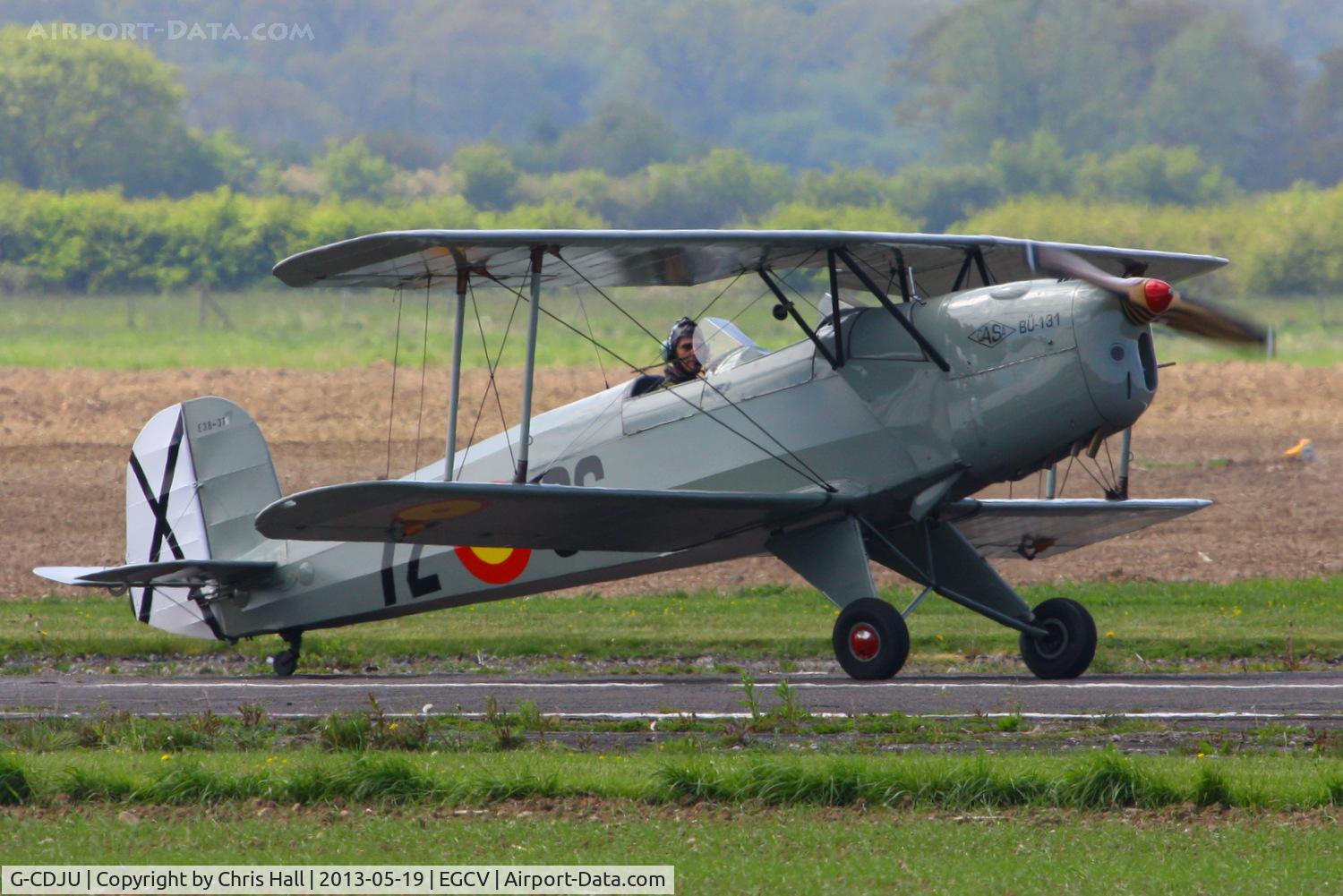 G-CDJU, 1954 CASA 1-131E Jungmann C/N 1078, at the Vintage Aircraft flyin