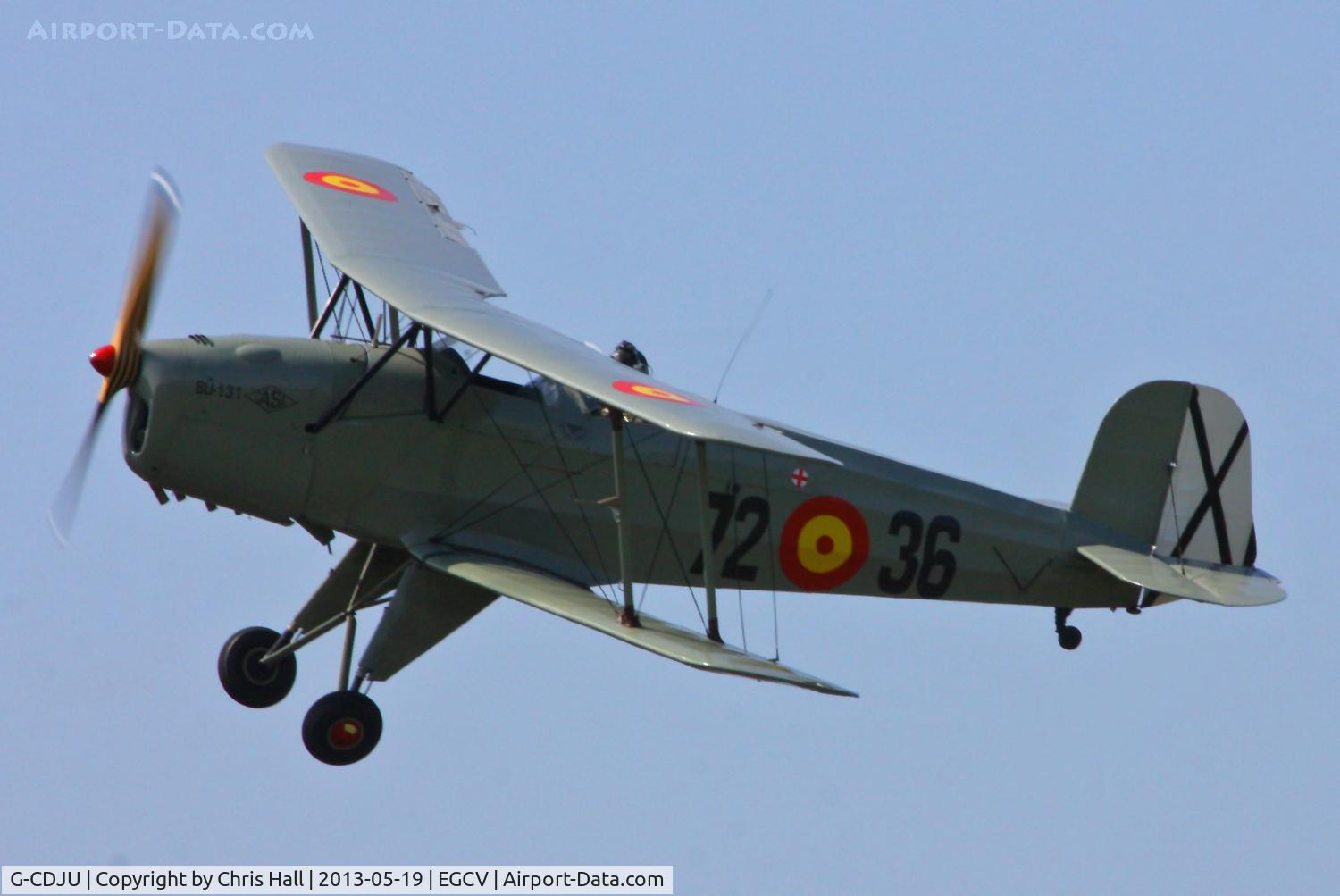 G-CDJU, 1954 CASA 1-131E Jungmann C/N 1078, at the Vintage Aircraft flyin