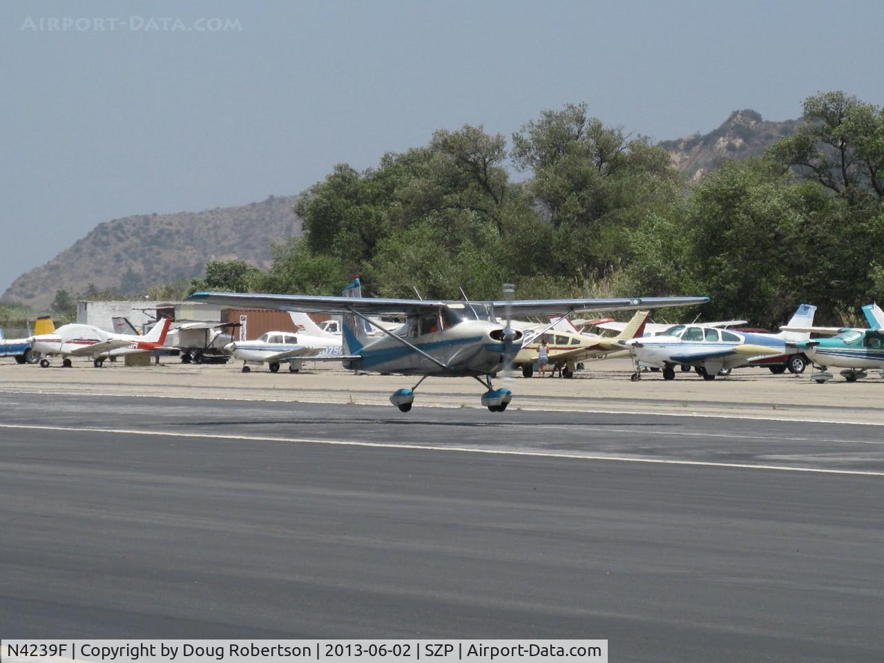 N4239F, 1958 Cessna 172 C/N 46139, 1958 Cessna 172, Continental O-300 145 Hp six cylinder, takeoff Rwy 22
