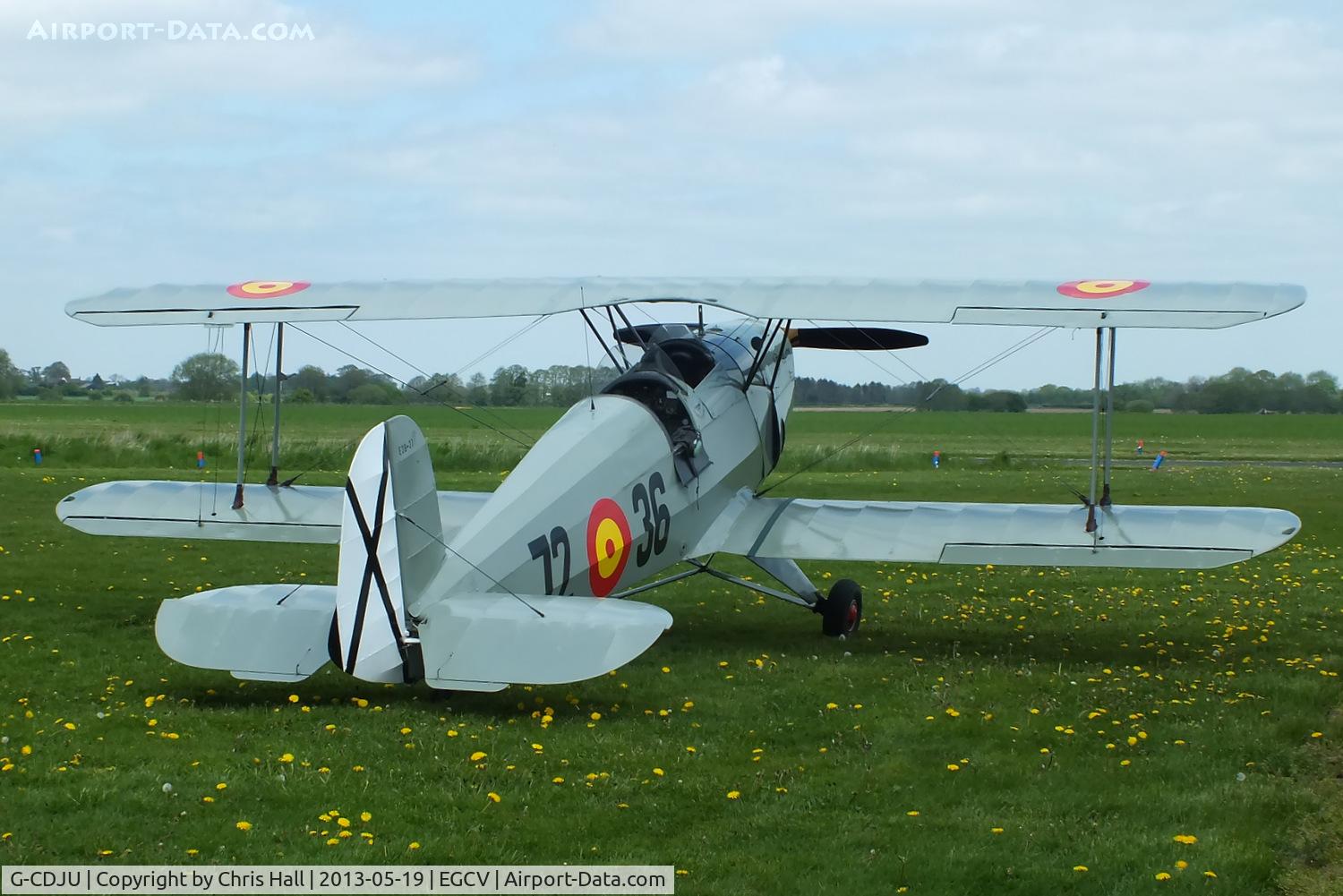 G-CDJU, 1954 CASA 1-131E Jungmann C/N 1078, at the Vintage Aircraft flyin