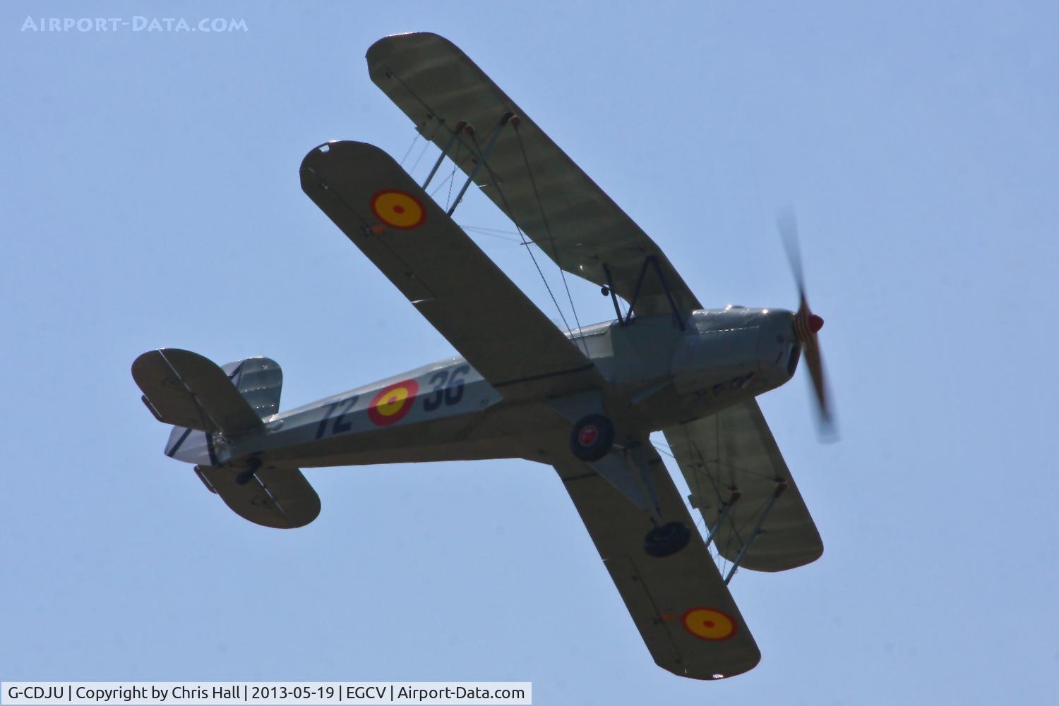 G-CDJU, 1954 CASA 1-131E Jungmann C/N 1078, at the Vintage Aircraft flyin