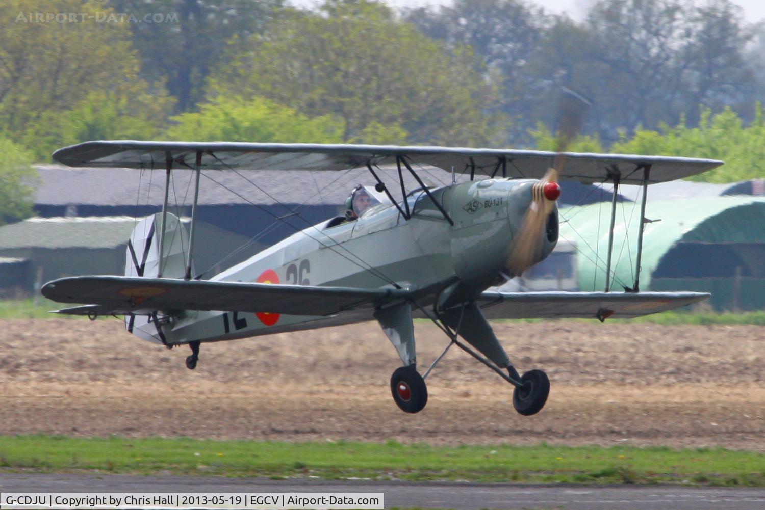G-CDJU, 1954 CASA 1-131E Jungmann C/N 1078, at the Vintage Aircraft flyin