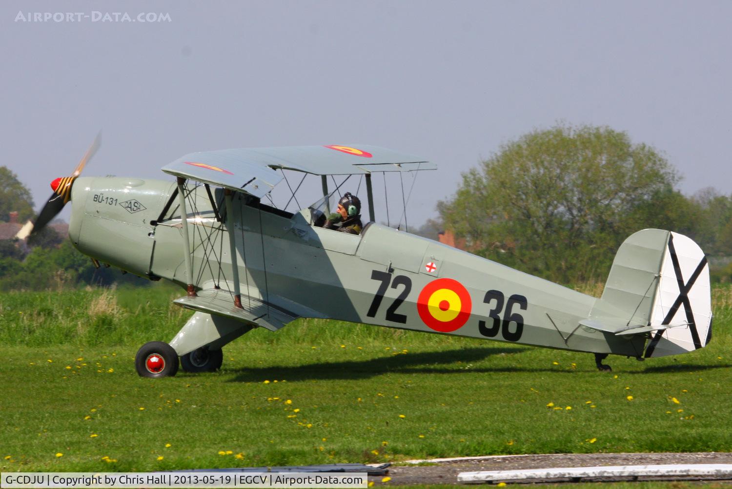 G-CDJU, 1954 CASA 1-131E Jungmann C/N 1078, at the Vintage Aircraft flyin