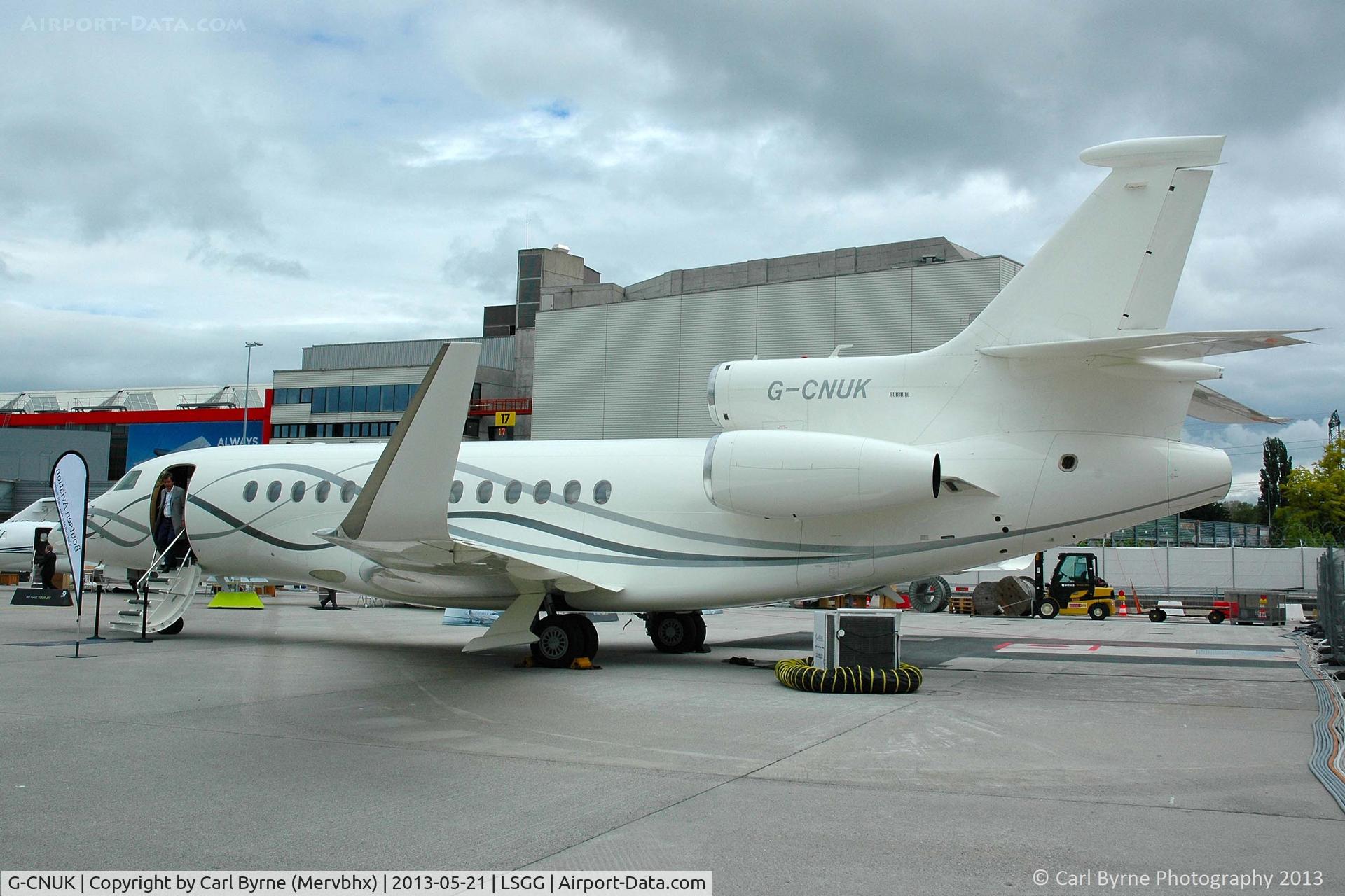 G-CNUK, 2008 Dassault Falcon 7X C/N 052, Part of the EBACE 2013 Static Display