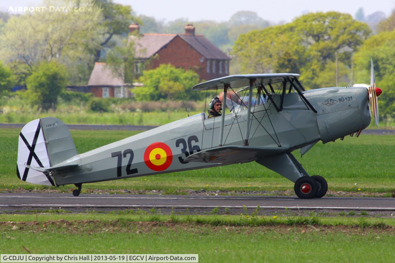 G-CDJU, 1954 CASA 1-131E Jungmann C/N 1078, at the Vintage Aircraft flyin