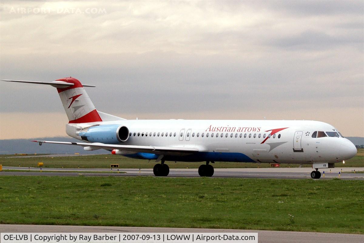 OE-LVB, 1994 Fokker 100 (F-28-0100) C/N 11502, Fokker F-100 [11502] (Austrian Arrows) Vienna-Schwechat~OE 13/09/2007