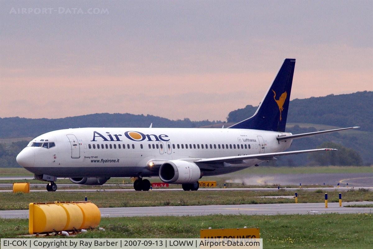 EI-COK, 1992 Boeing 737-430 C/N 27003, Boeing 737-430 [27003] (Air One) Vienna-Schwechat~OE 13/09/2007