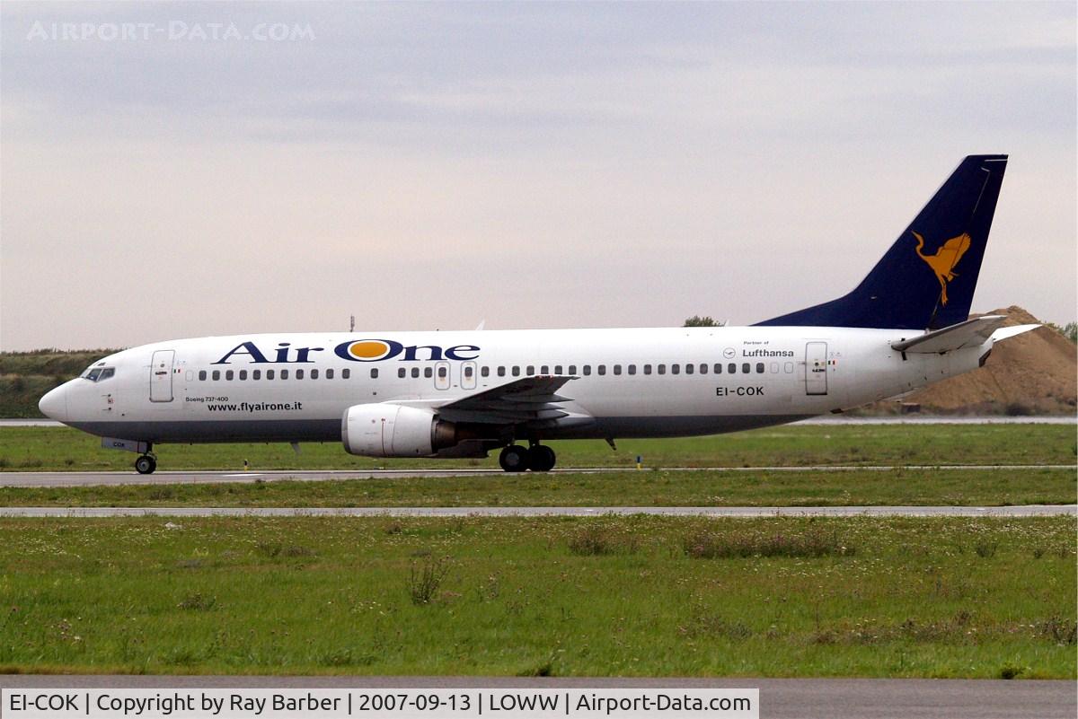 EI-COK, 1992 Boeing 737-430 C/N 27003, Boeing 737-430 [27003] (Air One) Vienna-Schwechat~OE 13/09/2007