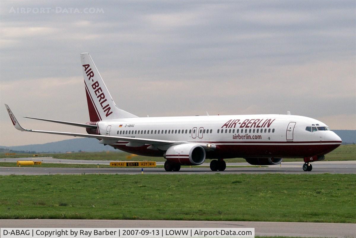 D-ABAG, 2001 Boeing 737-86J C/N 30879, Boeing 737-86J [30879] (Air Berlin) Vienna-Schwechat~OE 13/09/2007