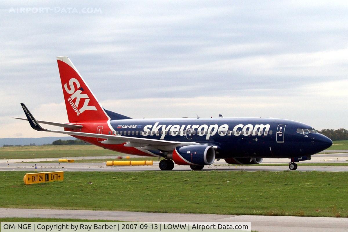 OM-NGE, 2006 Boeing 737-76N C/N 32676, Boeing 737-76N [32676] (SkyEurope Airlines) Vienna-Schwechat~OE 13/09/2007