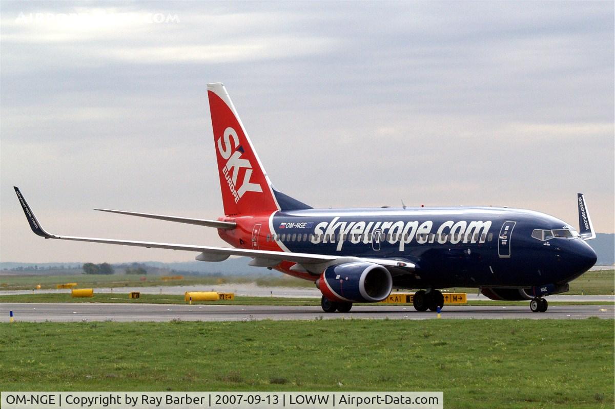OM-NGE, 2006 Boeing 737-76N C/N 32676, Boeing 737-76N [32676] (SkyEurope Airlines) Vienna-Schwechat~OE 13/09/2007