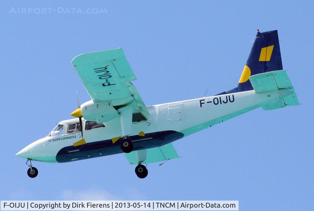 F-OIJU, 1996 Pilatus Britten-Norman BN-2B-20 Islander C/N 2291, Landing on rwy 10.