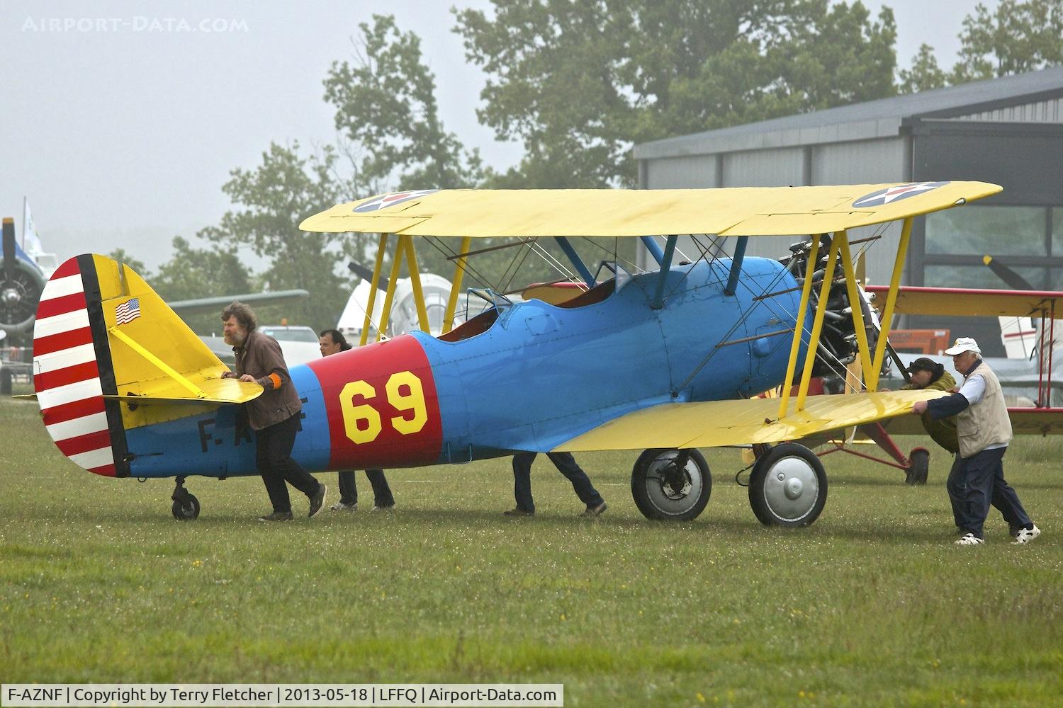 F-AZNF, Naval Aircraft Factory N3N-3 C/N 2909, At 2013 Airshow at La Ferte Alais , Paris ex Bu02909